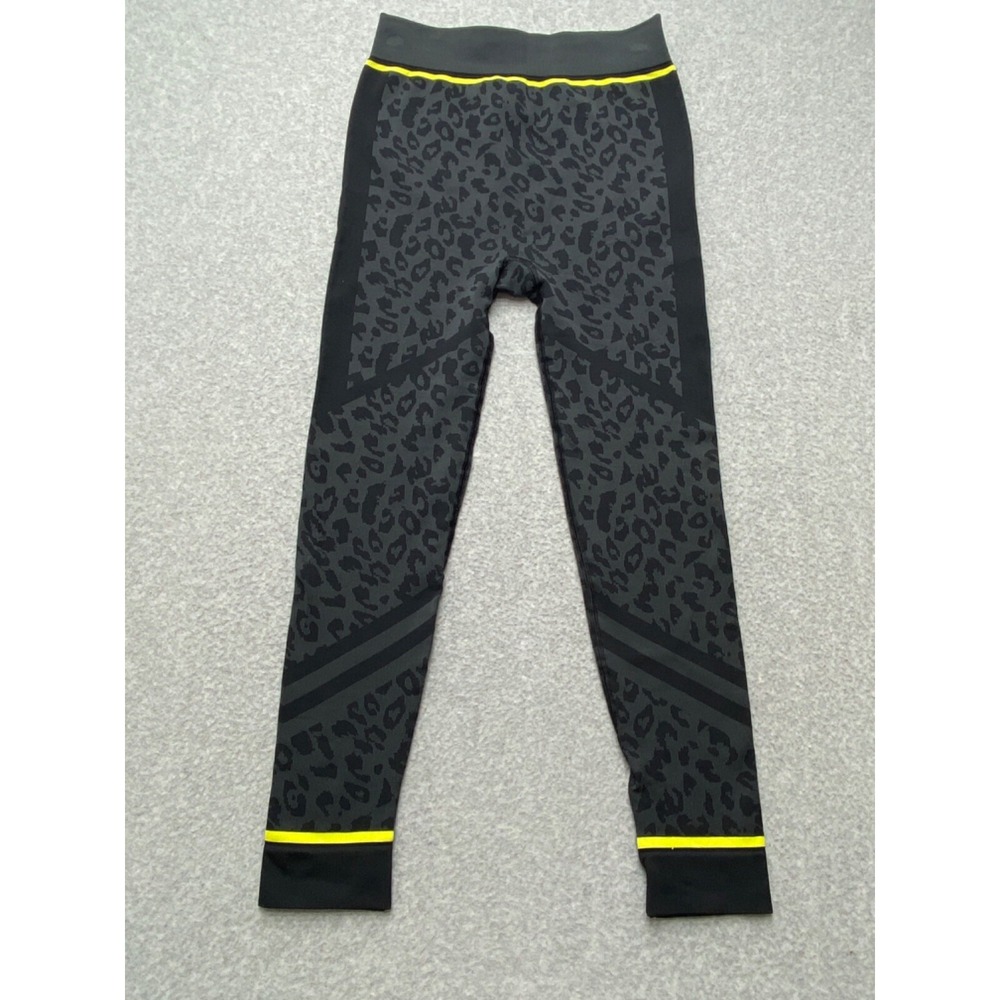Sweaty Betty Ankle Leggings Womens M Gray Animal Print Knit Yoga Gym SB 6087